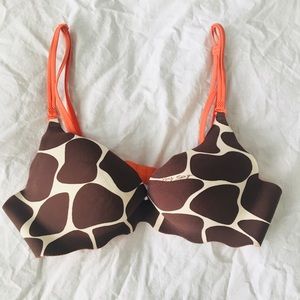 Victoria’s Secret Giraffe Print Push-Up Bra 🦒